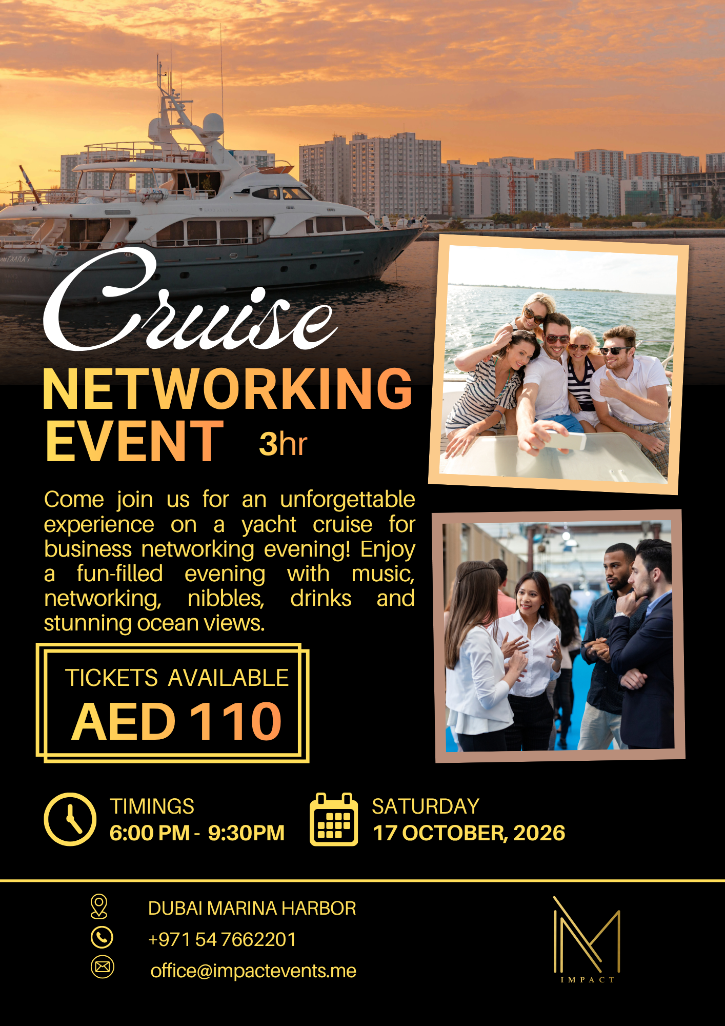 Business networking cruise